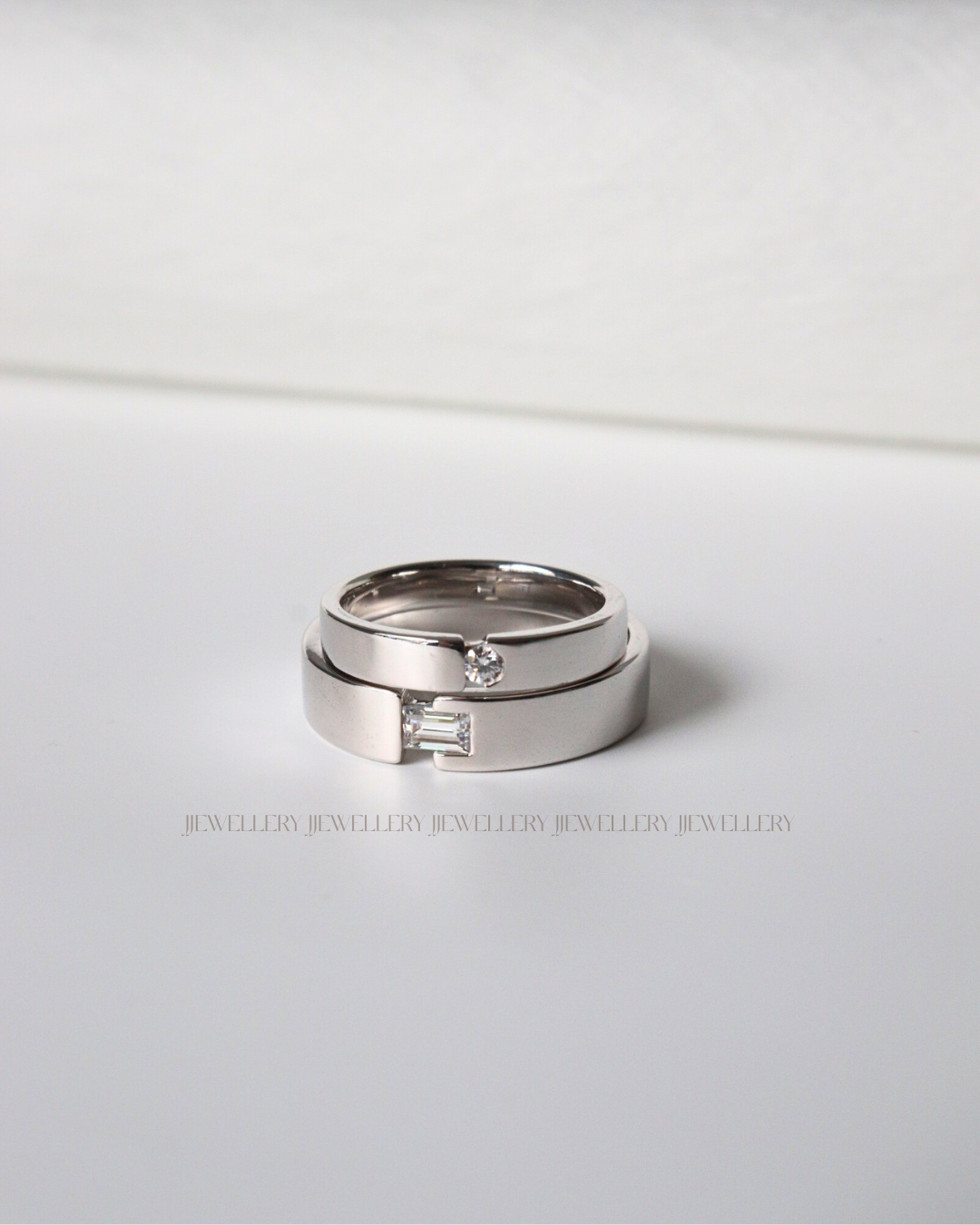 nhẫn cưới vàng trắng bạch kim JJ