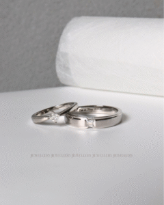 nhẫn cưới vàng trắng bạch kim JJ