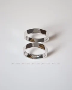 Nhẫn cưới bạch kim Moissanite đẹp 2026 tại TP.HCM – màu trắng tự nhiên, bền màu theo thời gian